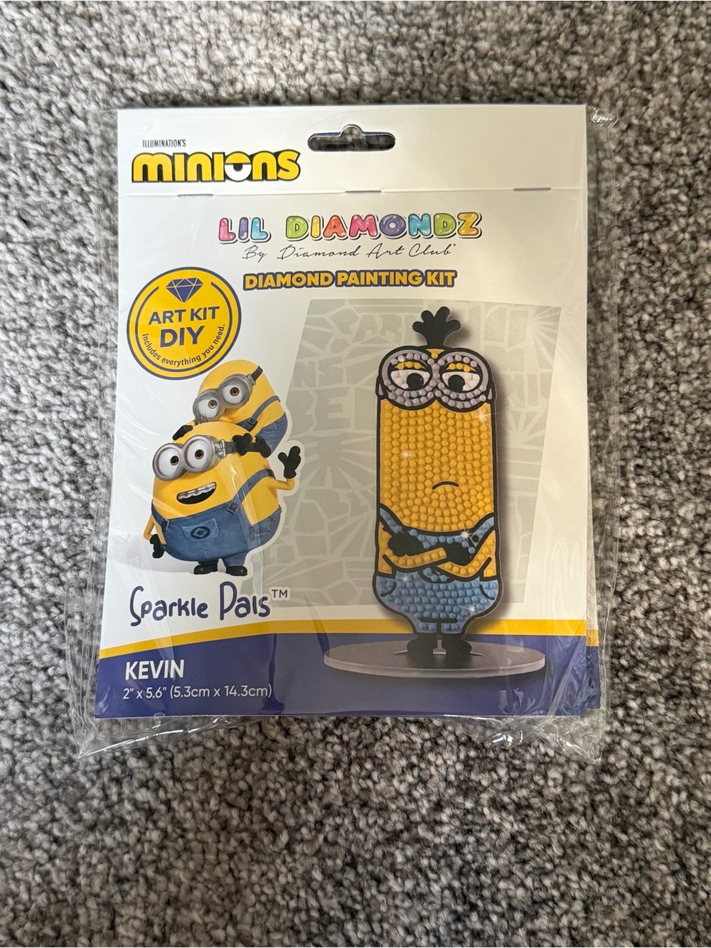 Diamond Art Club Lil Diamondz Sparkle Pals Minions Kevin NEW